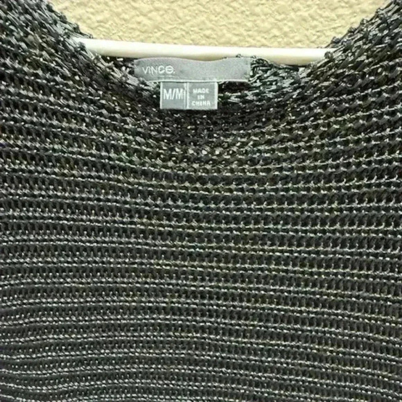 vince metallic mesh blouse - Picture 3 of 4